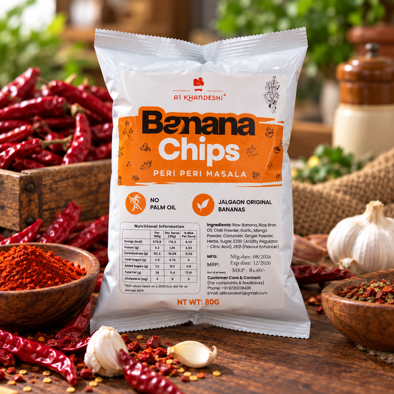 Peri Peri Banana Chips
